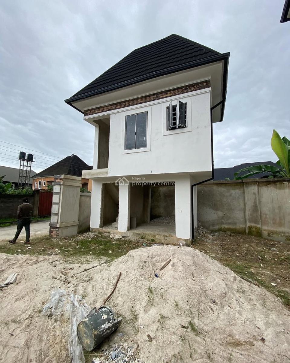 Spacious 4 Bedroom Duplex with 2 Room Bq  (80% Complete ), Paradise Estate, Shell Cooperative, Eneka Port Harcourt, Port Harcourt, Rivers, Detached Duplex for Sale