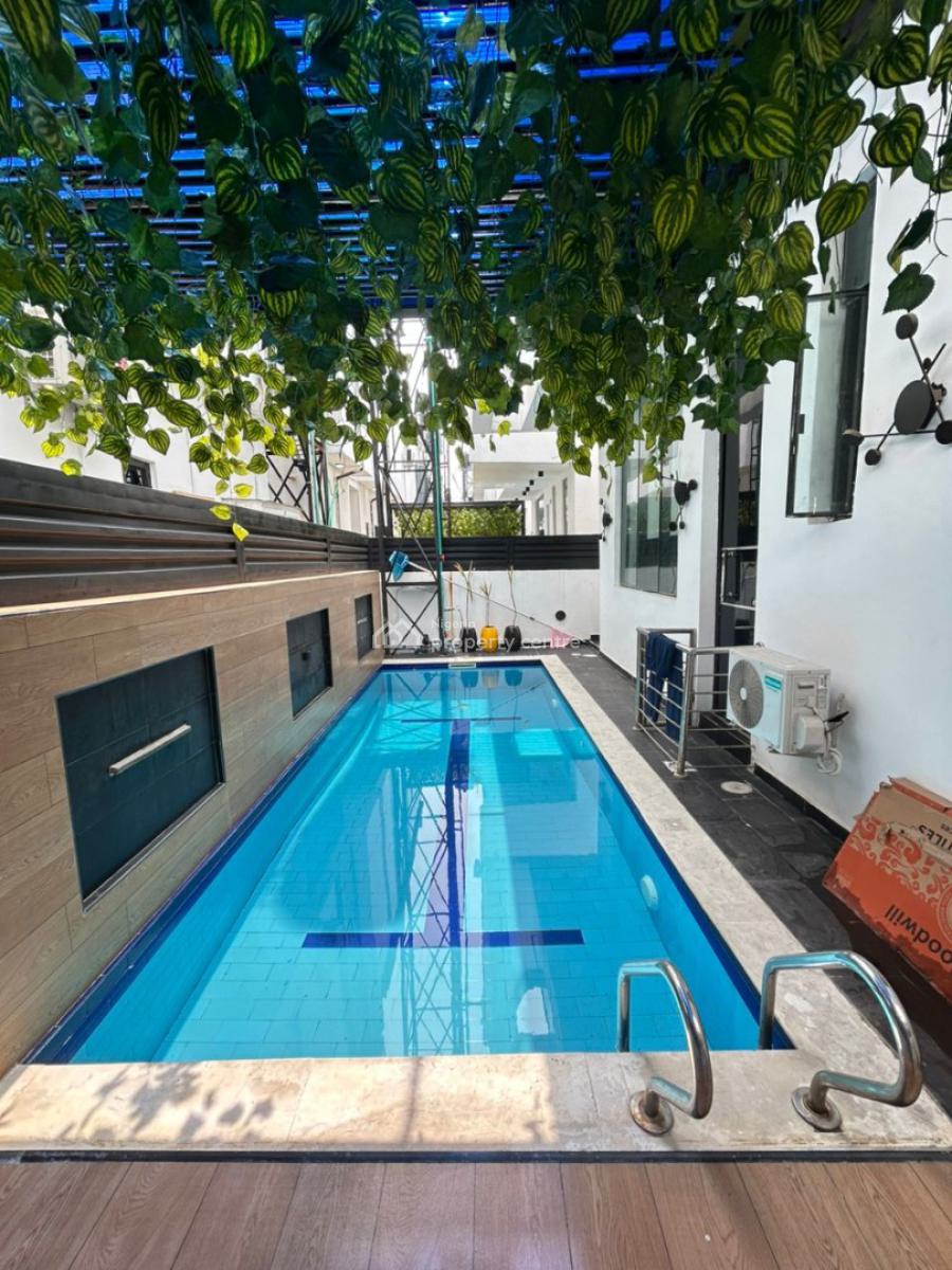 Fully Furnished 5bedroom Detached with Bq, Pool, Snooker,ps5, Wifi, Chevron, Lekki, Lagos, Detached Duplex for Rent