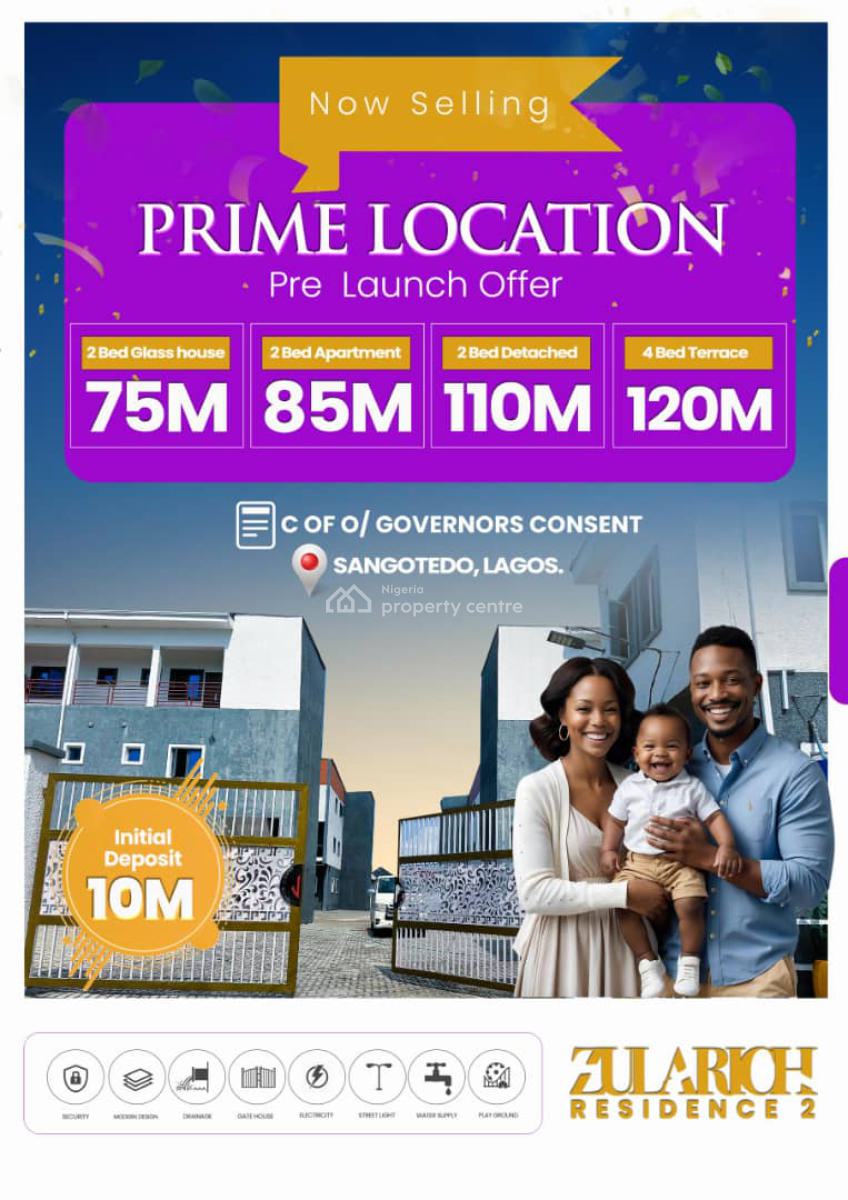 4 Bedrooms Terrace Duplex ( Pay and Move in), Right on Monestry Road By Shoprite Sangotedo, Sangotedo, Ajah, Lagos, Terraced Duplex for Sale