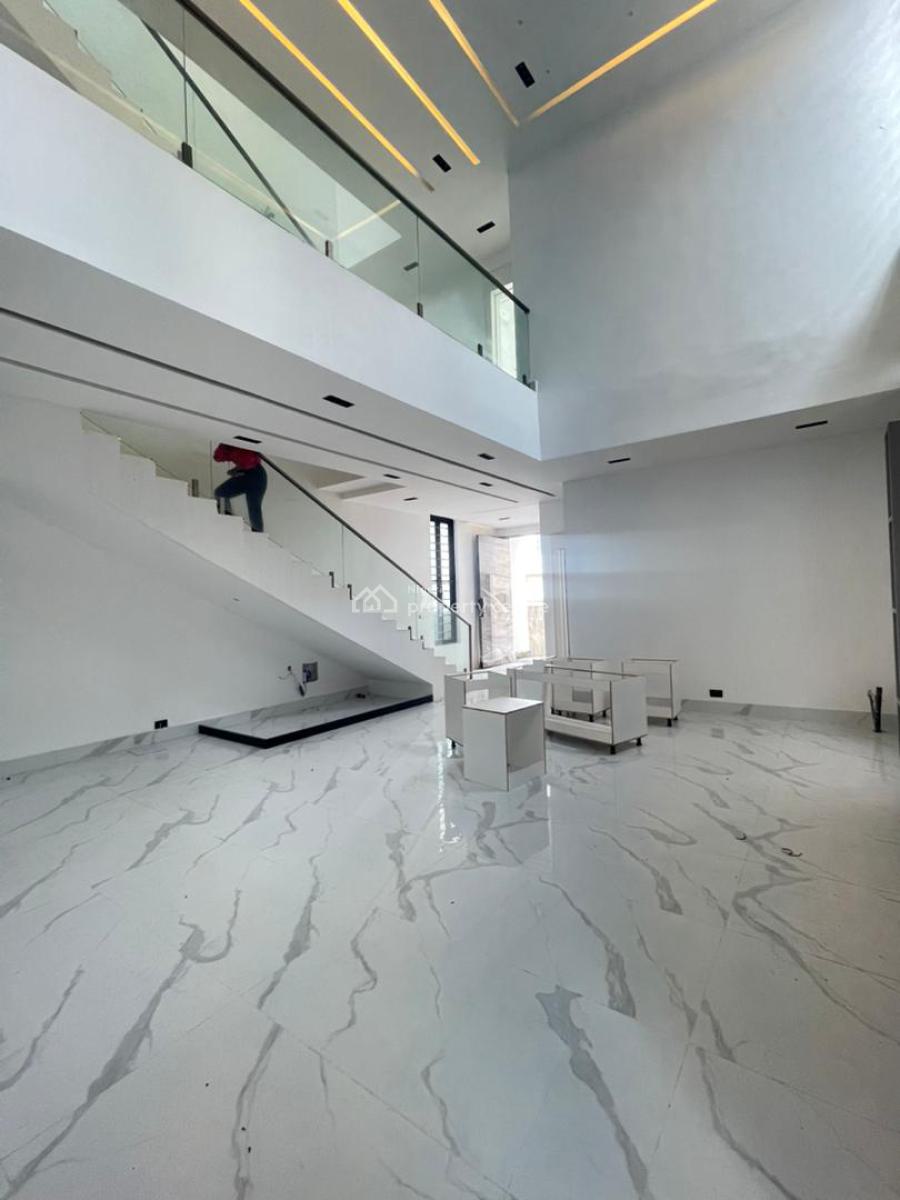 Gigantic 5 Bedroom Fully Detached Duplex with a Bq and a Pool, Chevron, Lekki, Lagos, House for Sale