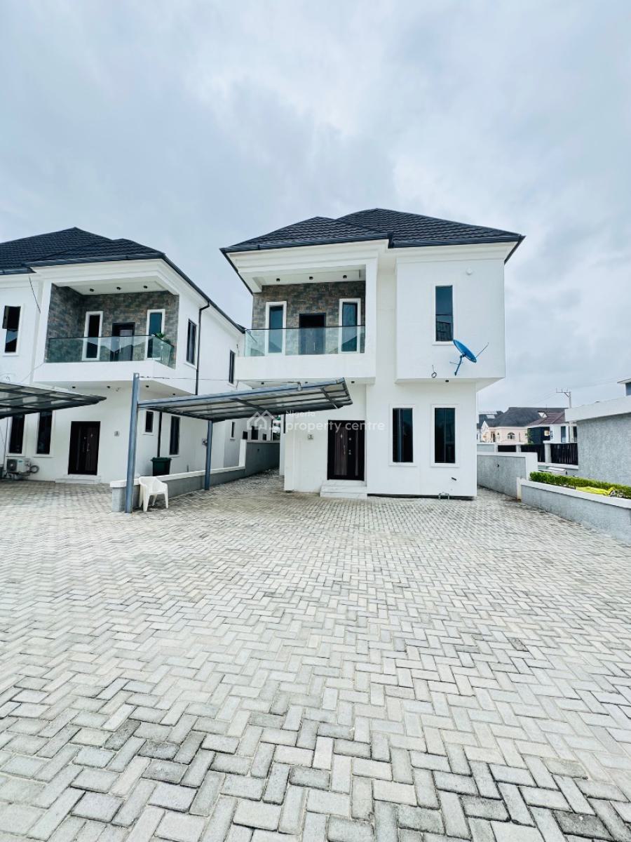 Well Finished 4bedrms Fully Detached Duplex with Bq 200m, Orchid Road, Lekki, Lagos, Detached Duplex for Sale