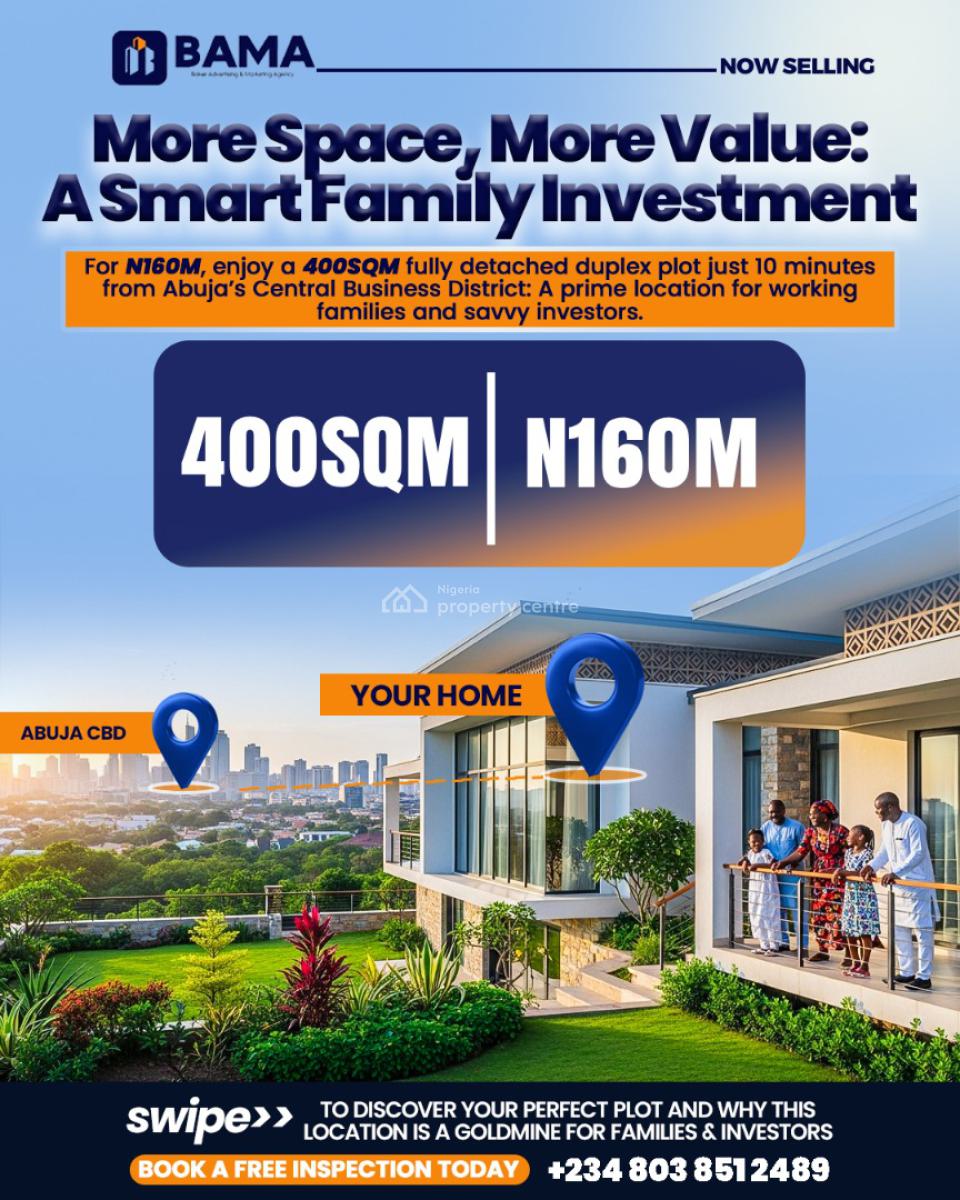 Buy & Build Land with C of O - 250sqm, 400 Sqm, 500sqm, Kapital Villas, Guzape District, Abuja, Mixed-use Land for Sale