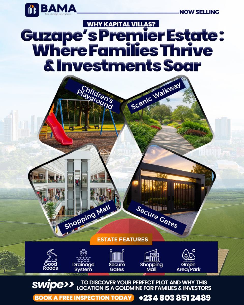 Buy & Build Land with C of O - 250sqm, 400 Sqm, 500sqm, Kapital Villas, Guzape District, Abuja, Mixed-use Land for Sale