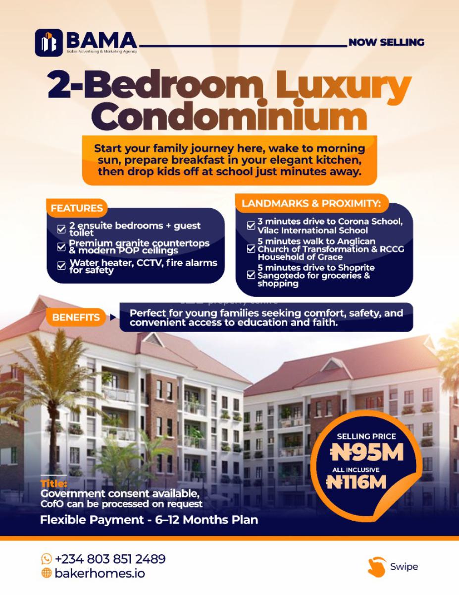 Buy Luxury Homes & Serviced Plots 2, 4, 5 Bedroom Semi Detached Duplex, Shalom Park Estate, Ajah, Lagos, Semi-detached Duplex for Sale