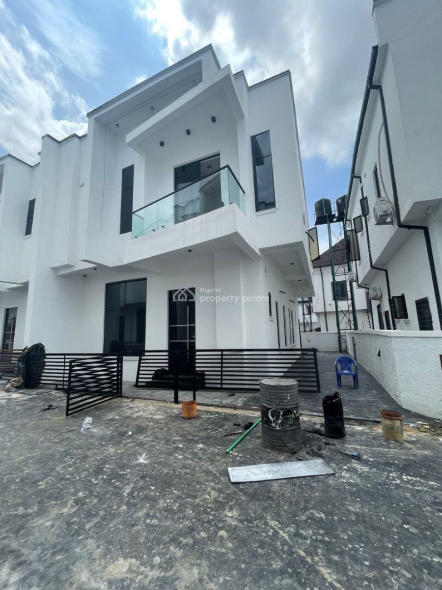Exquisitely Carved 4 Bed Semi-detached Home with Bq, Sangotedo Back Sky Mall, Ajah, Lagos, Semi-detached Duplex for Sale