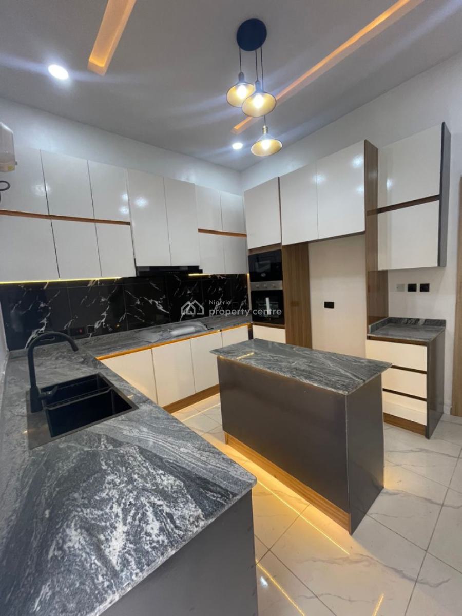 Exquisitely Carved 4 Bed Semi-detached Home with Bq, Sangotedo Back Sky Mall, Ajah, Lagos, Semi-detached Duplex for Sale