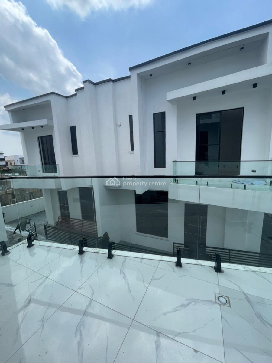 Exquisitely Carved 4 Bed Semi-detached Home with Bq, Sangotedo Back Sky Mall, Ajah, Lagos, Semi-detached Duplex for Sale