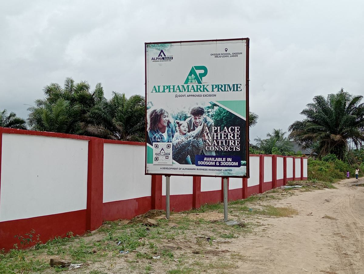 Strategically Located Land with Government Approved Excision, Alphamark Prime Positioned at Okegun Epe Expressway Elerangbe, Ibeju Lekki, Lagos, Residential Land for Sale
