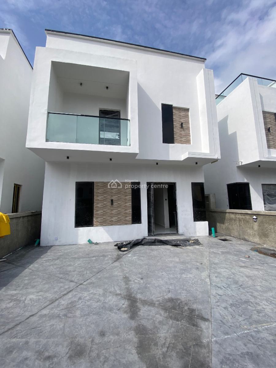 Newly Built Automated 4bedroom Duplex Comes with 24hrs Solar Light, Within Blenco Supermarket Before Shop Rite, Sangotedo, Ajah, Lagos, Detached Duplex for Sale
