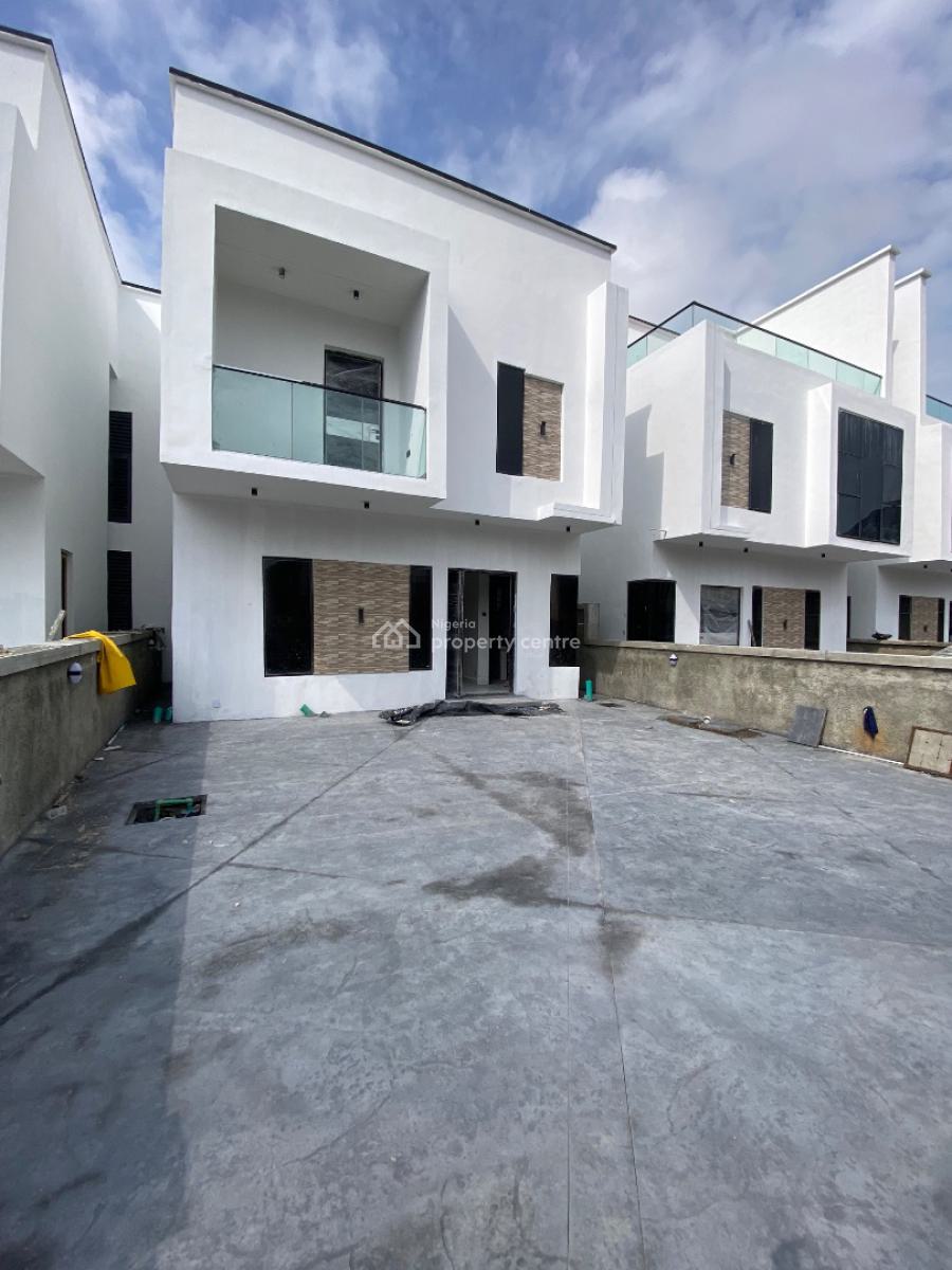 Newly Built Automated 4bedroom Duplex Comes with 24hrs Solar Light, Within Blenco Supermarket Before Shop Rite, Sangotedo, Ajah, Lagos, Detached Duplex for Sale