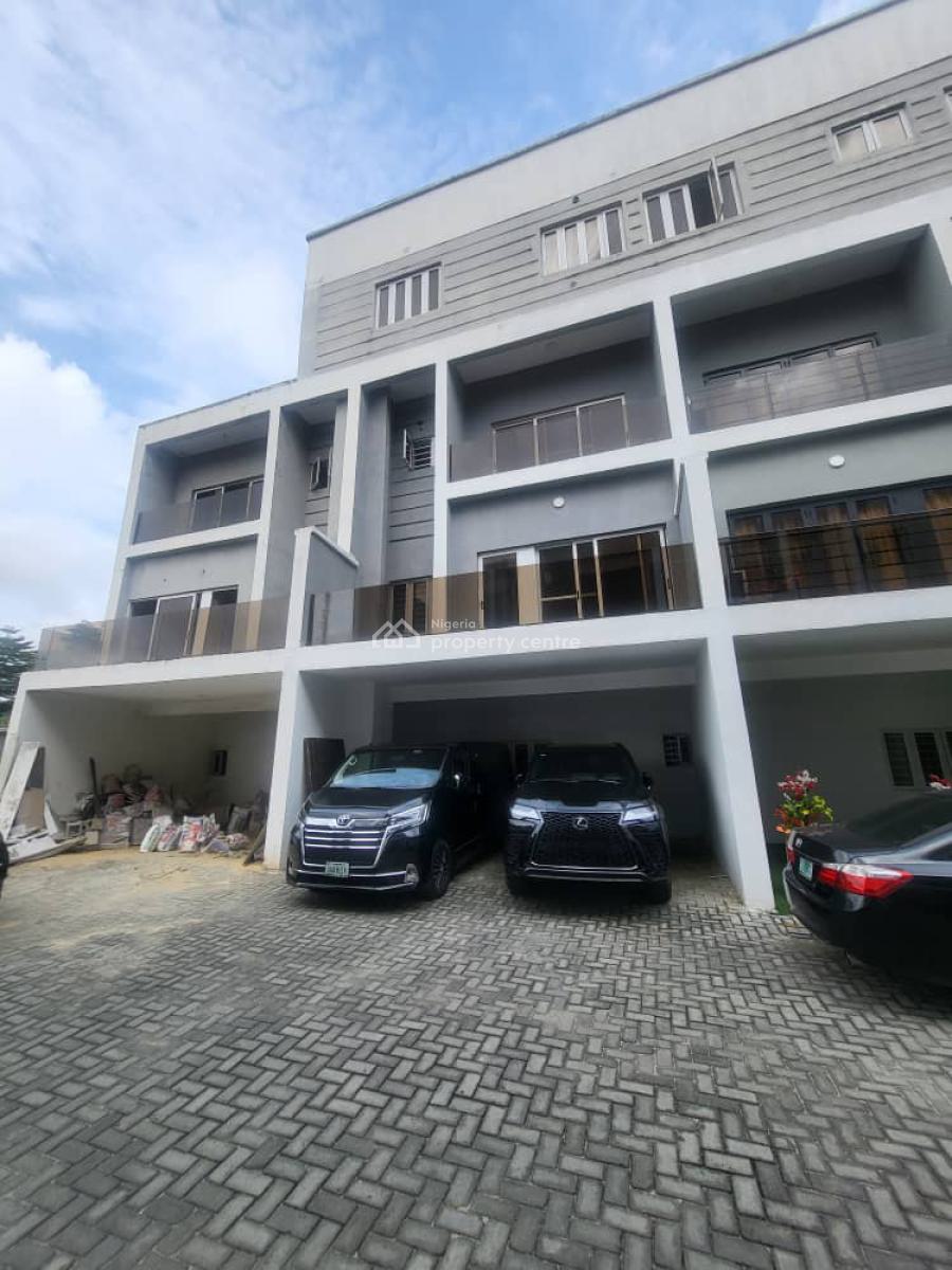 Serviced 4 Bedrooms Terrace House with Bq, Lekki Phase 1, Lekki, Lagos, Terraced Duplex for Rent
