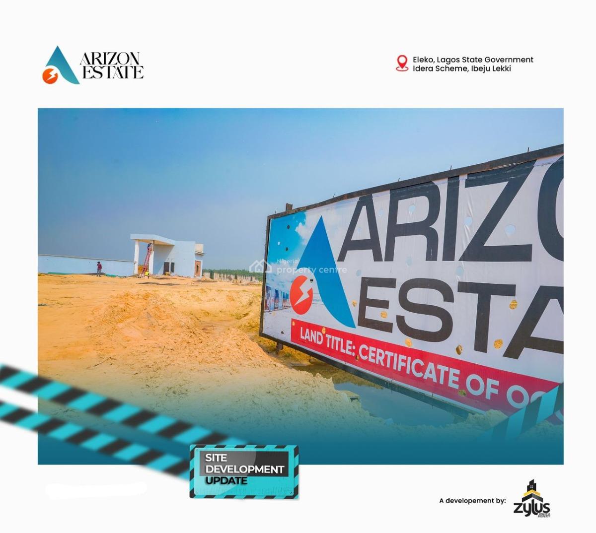 Cofo Land Facing The Express Road  Arizon Estate, Get Allocated When You Buy at Arizon Estate in Idara Scheme, Eleko., Eleko, Ibeju Lekki, Lagos, Residential Land for Sale