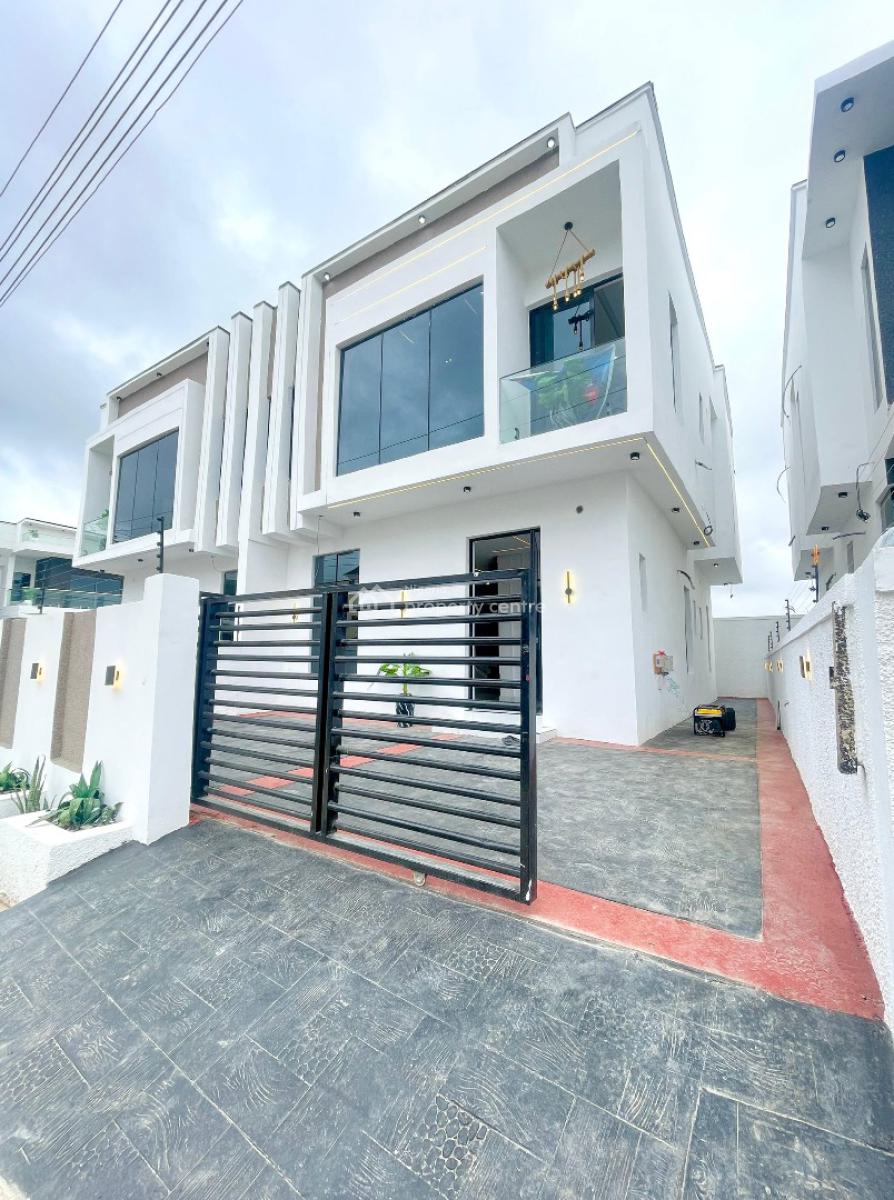 Exclusive 4 Bedroom Semi-detached Duplex with Led Light Finishing & Bq, Where Elegance Meets Modern Living., Ajah, Lagos, Semi-detached Duplex for Sale