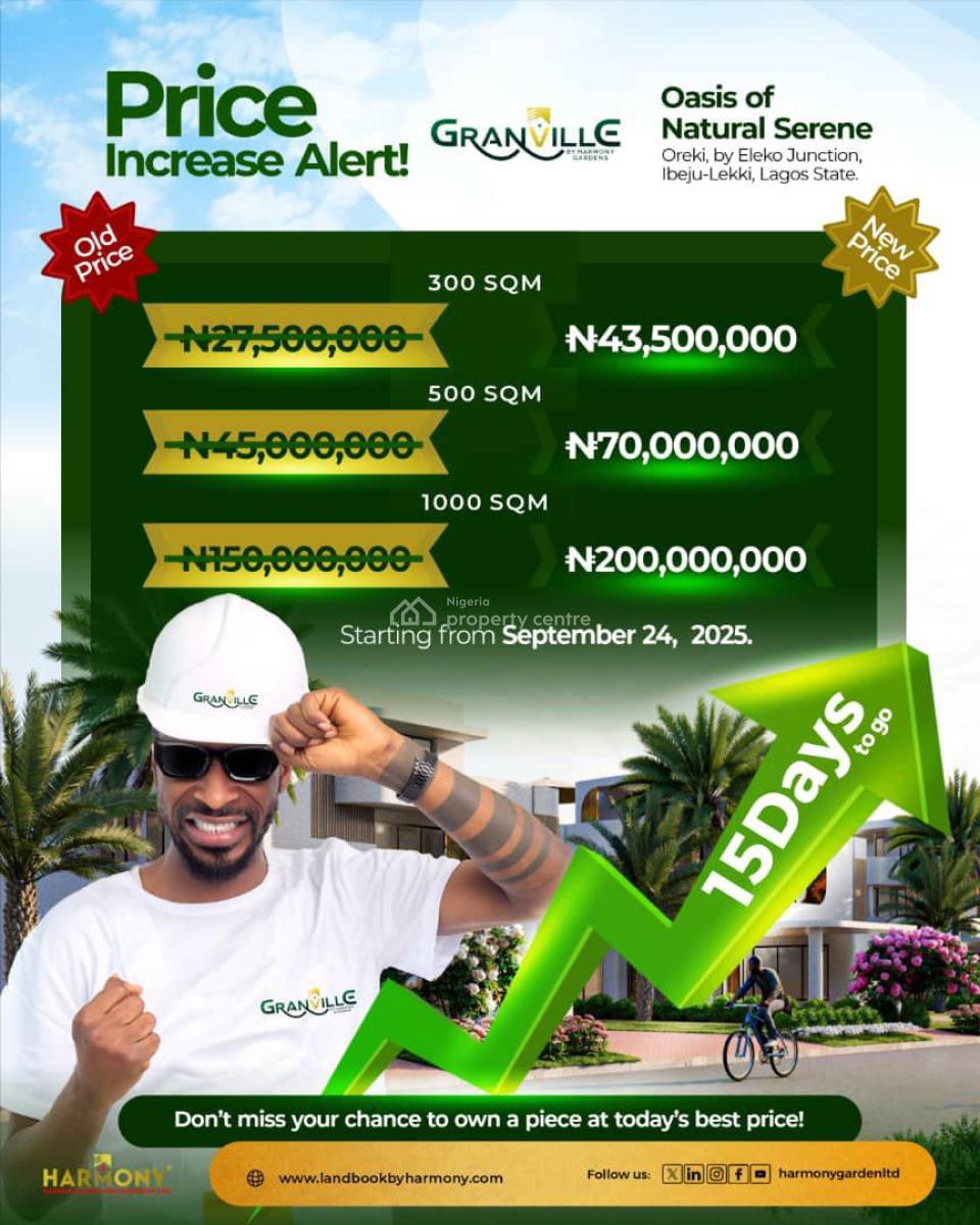 Granville Estate -cofo Land By The Express, Land Facing The Express with Cofo in Eleko | Granville Estate, Eleko, Ibeju Lekki, Lagos, Mixed-use Land for Sale