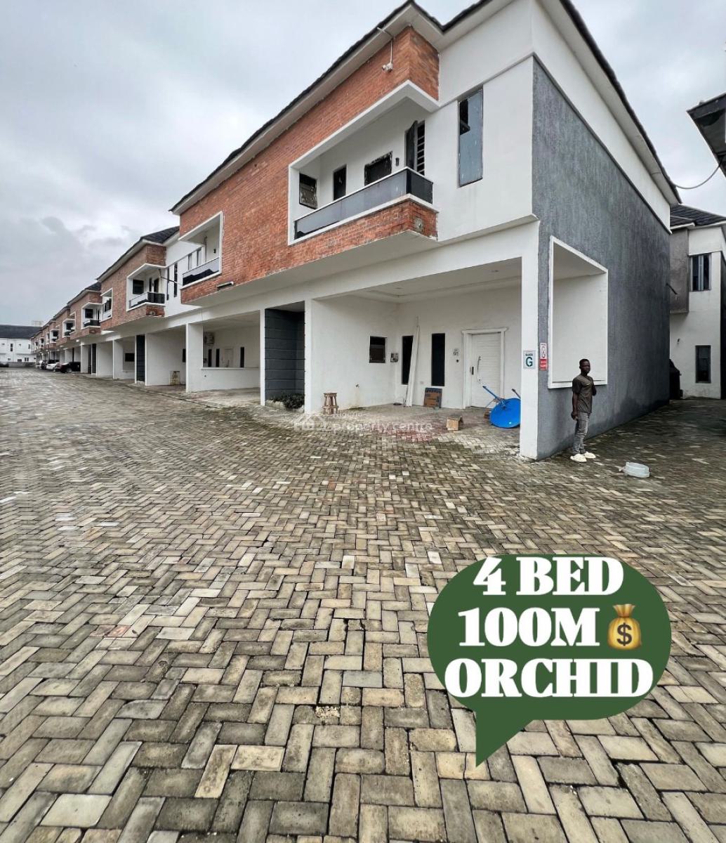 Newly Built 4 Bedroom Terrace Duplex with Swimming Pool and Bq, Orchid, Lekki, Lagos, Terraced Duplex for Sale
