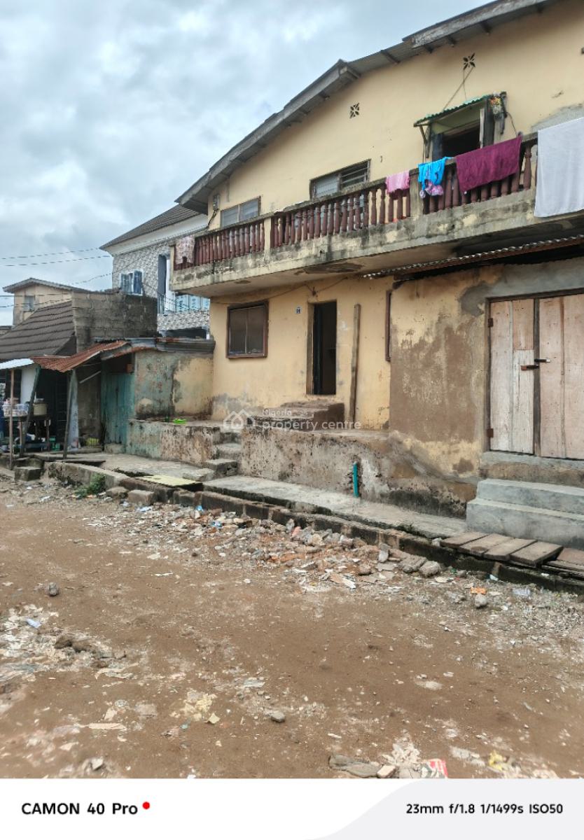 One Full Plot of Land with Demolishable Building in Ogba Central, Orimolade Street Off College Road, Ogba, Ikeja, Lagos, Block of Flats for Sale