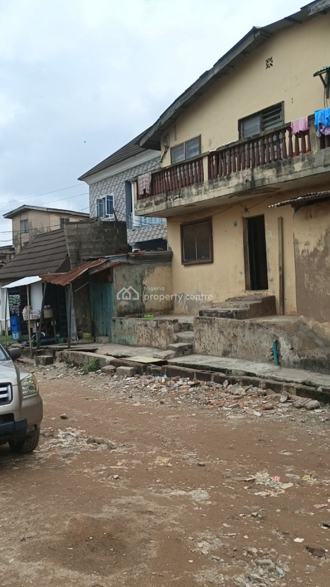 One Full Plot of Land with Demolishable Building in Ogba Central, Orimolade Street Off College Road, Ogba, Ikeja, Lagos, Block of Flats for Sale