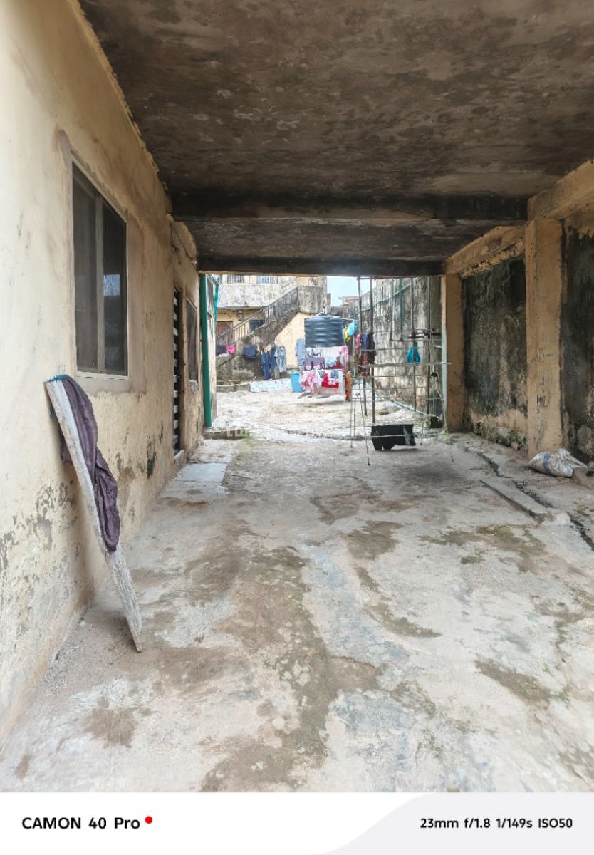 One Full Plot of Land with Demolishable Building in Ogba Central, Orimolade Street Off College Road, Ogba, Ikeja, Lagos, Block of Flats for Sale