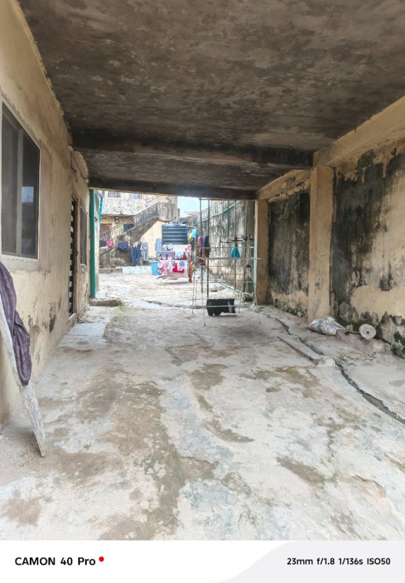 One Full Plot of Land with Demolishable Building in Ogba Central, Orimolade Street Off College Road, Ogba, Ikeja, Lagos, Block of Flats for Sale