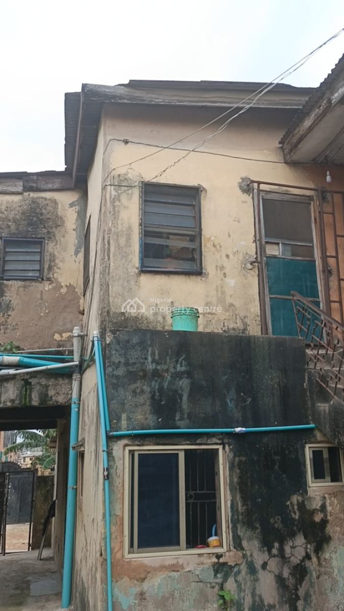 One Full Plot of Land with Demolishable Building in Ogba Central, Orimolade Street Off College Road, Ogba, Ikeja, Lagos, Block of Flats for Sale