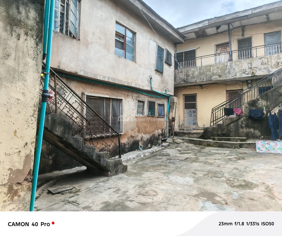 One Full Plot of Land with Demolishable Building in Ogba Central, Orimolade Street Off College Road, Ogba, Ikeja, Lagos, Block of Flats for Sale