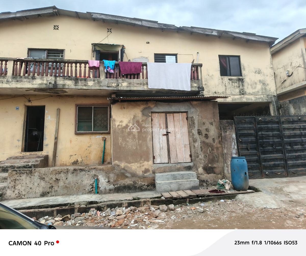 One Full Plot of Land with Demolishable Building in Ogba Central, Orimolade Street Off College Road, Ogba, Ikeja, Lagos, Block of Flats for Sale