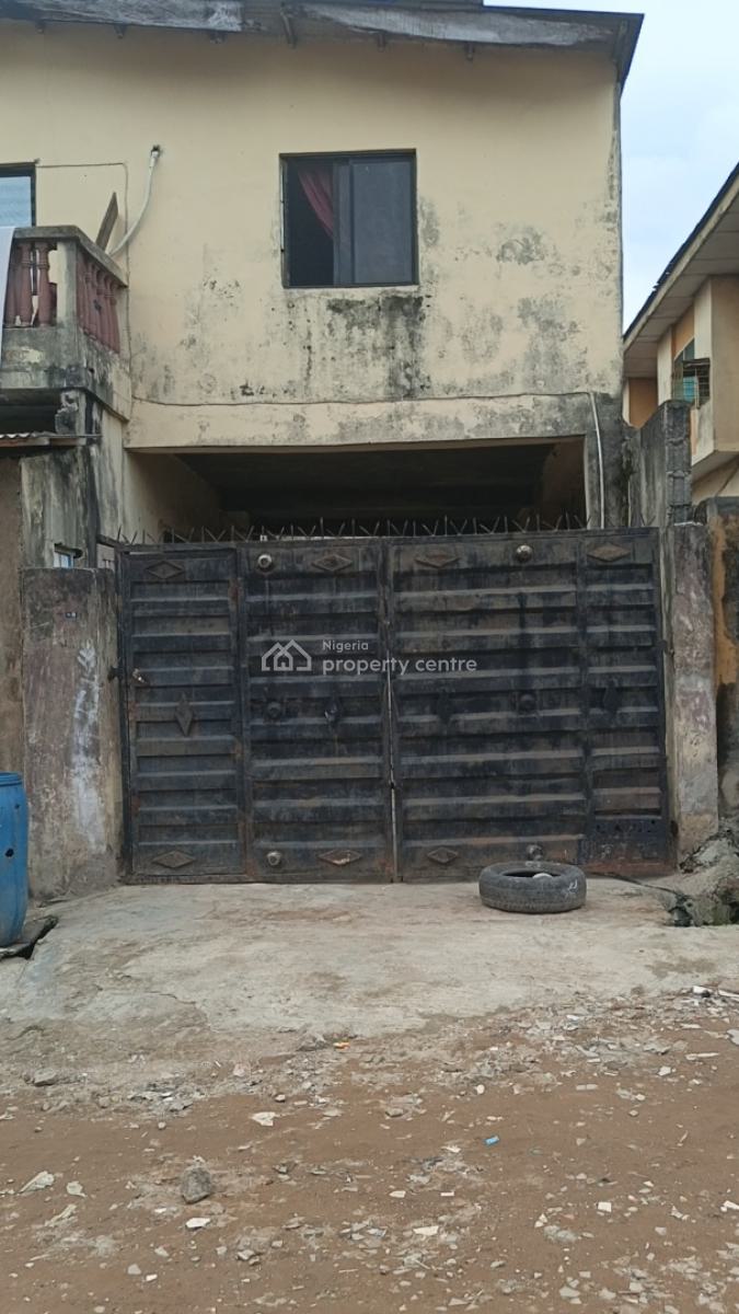 One Full Plot of Land with Demolishable Building in Ogba Central, Orimolade Street Off College Road, Ogba, Ikeja, Lagos, Block of Flats for Sale