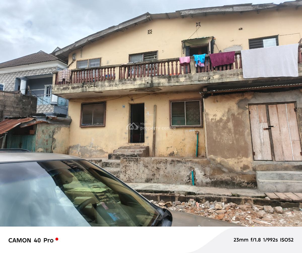 One Full Plot of Land with Demolishable Building in Ogba Central, Orimolade Street Off College Road, Ogba, Ikeja, Lagos, Block of Flats for Sale