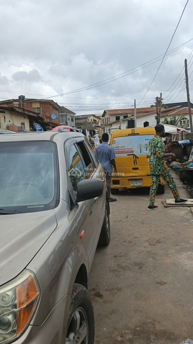 More Than Half Plot of Land with Demolishable Building on a Tarred Roa, Orimolade Street, Off College Road, Ogba, Ikeja, Lagos, Block of Flats for Sale