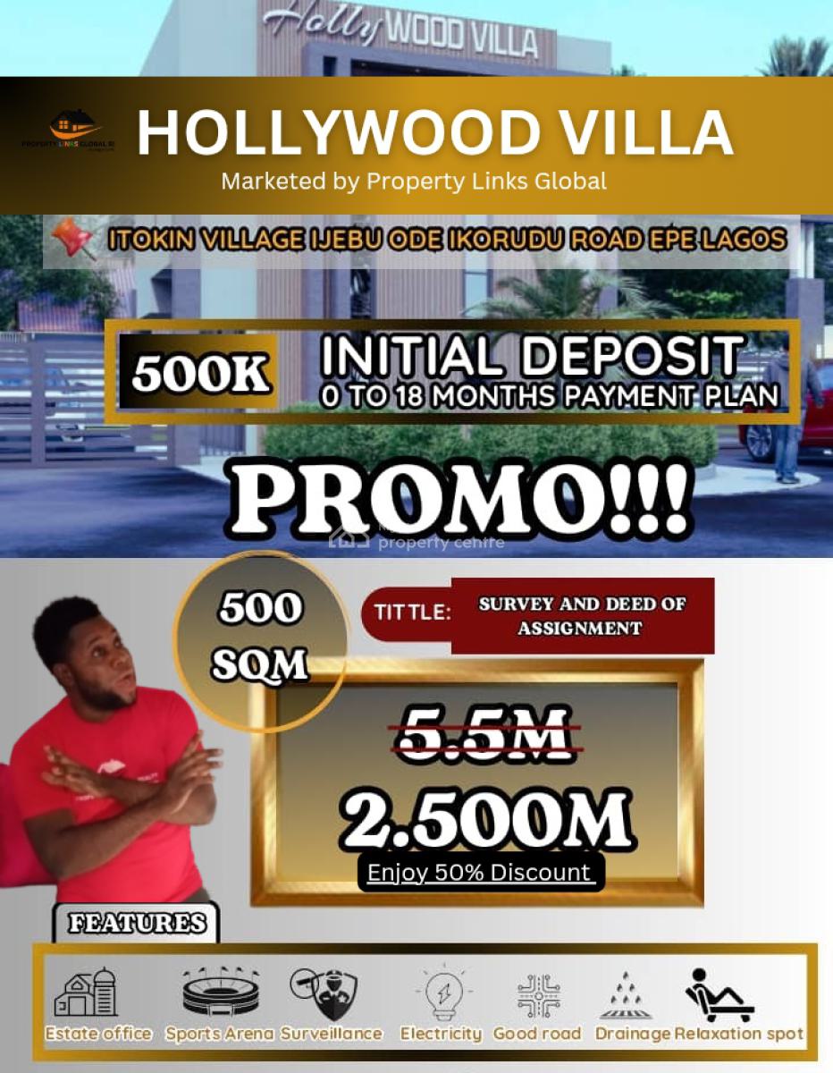Verified Land in a Prime Location, Hollywood Villar Ijebu Ode Road, Epe, Lagos, Mixed-use Land for Sale