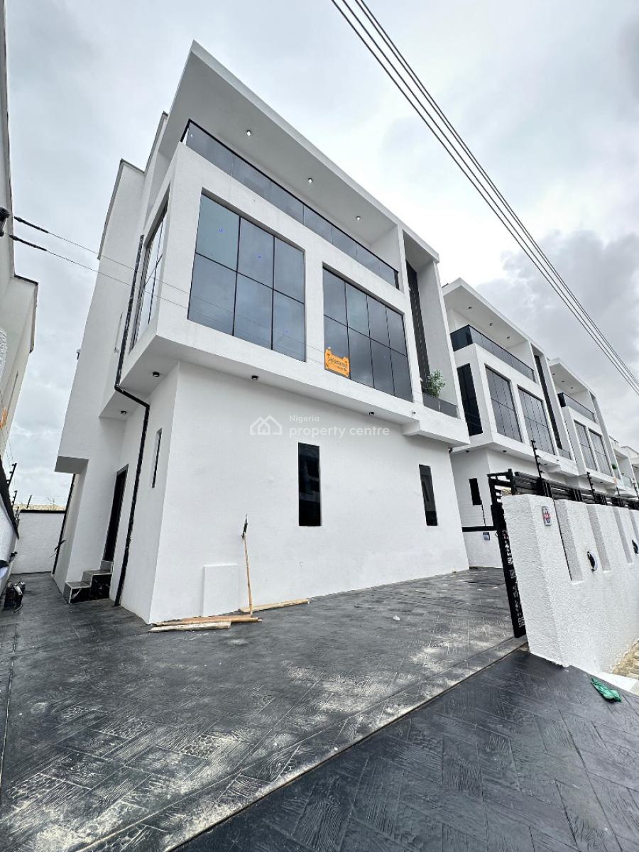 Exquisitely Built 5 Bedroom with Bq, Water View Rooftop Terrace, Ajah, Lagos, Detached Duplex for Sale