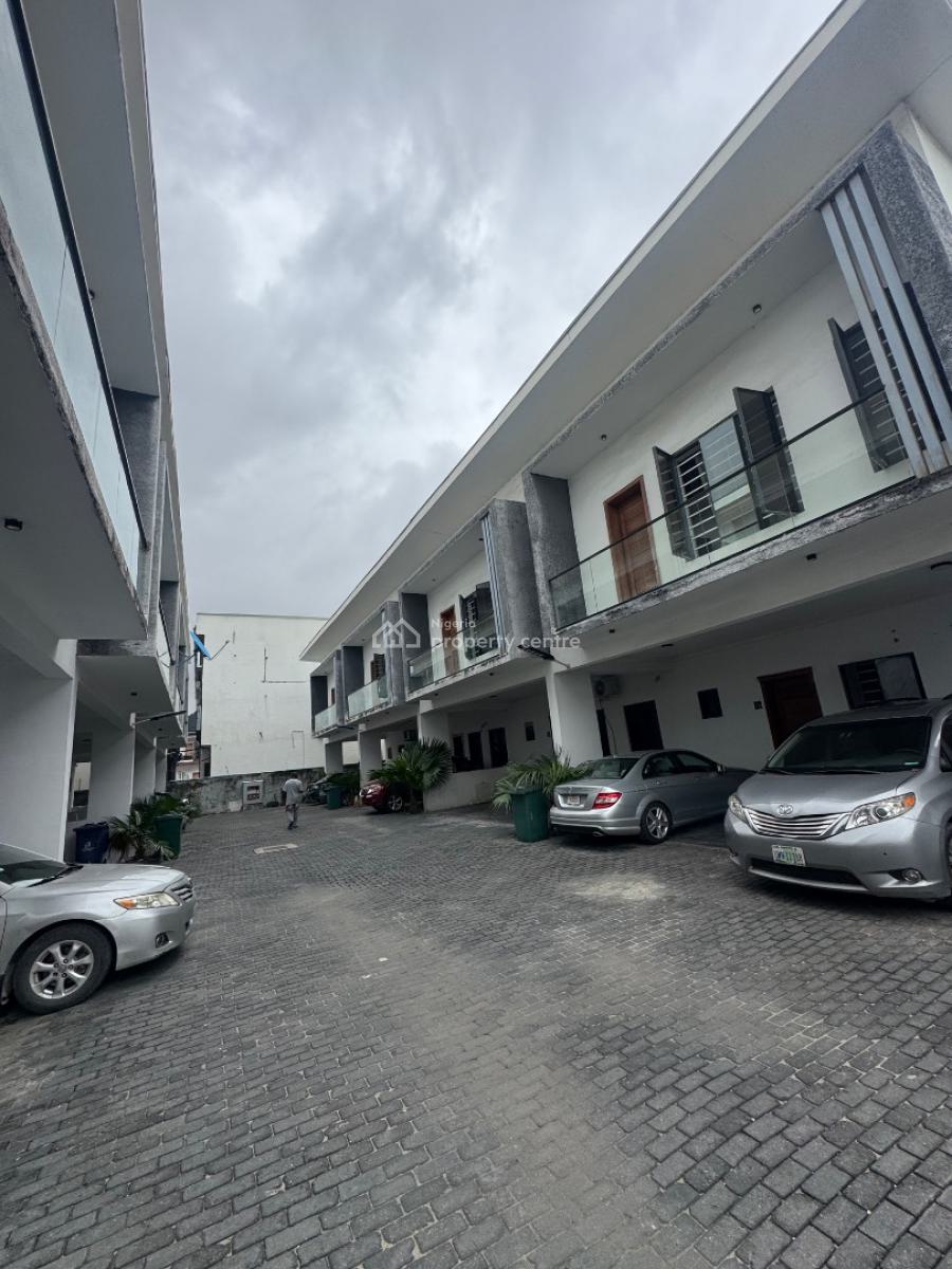 Nice Service 4 Bedroom Duplex Terrace with Pool Before Round About, Orchid Road Lekki Before Round About, Lekki, Lagos, Terraced Duplex for Rent