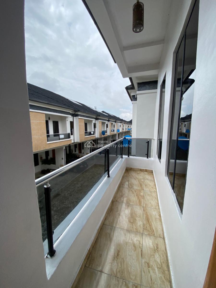 Service 4 Bedroom Terrace Duplex with Bq, Harris Drive Beside Vgc, Lekki, Lagos, Terraced Duplex for Rent