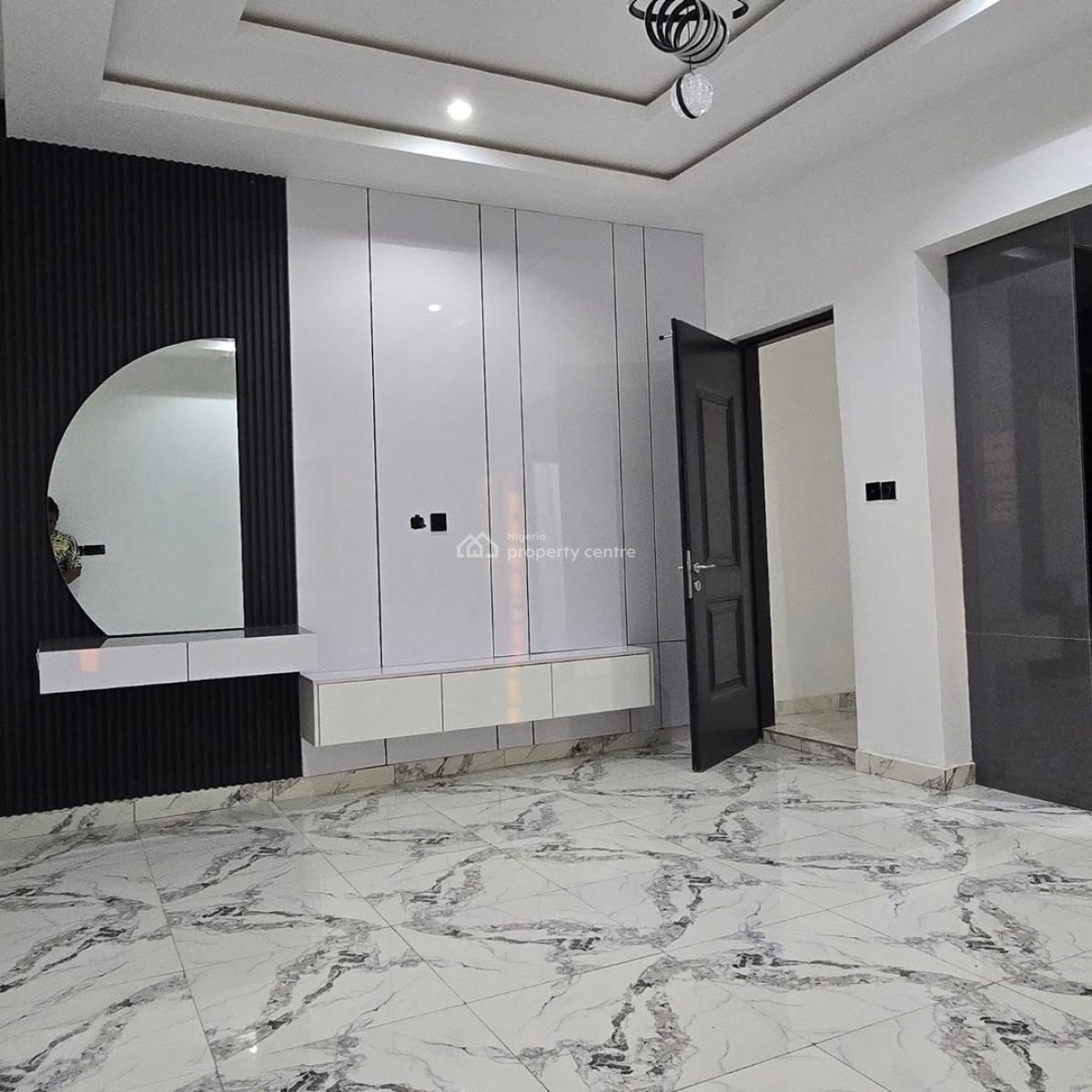 5 Bedrooms Automated Detached Duplex,1bedrm Bq,cctv,cinema,solar, Sweet and Well Secured Neighborhood, Wuye, Abuja, Detached Duplex for Sale