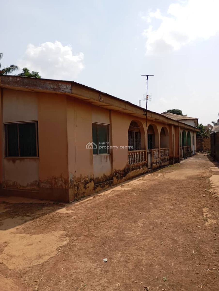 Fenced  Gated Two(2no) 3-bedroom Flat Bungalow on Full Plot of Land, Agbado Crossing, Ogun State., Alagbado, Ifako-ijaiye, Lagos, Block of Flats for Sale