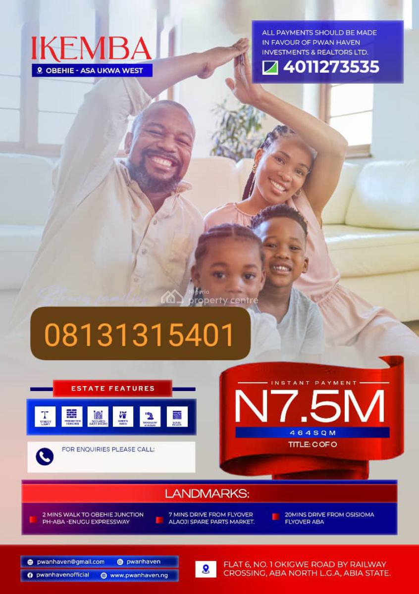 Plots of C of O Land, Asa Obehie, Aba Portharcourt Road, Ukwa, Abia, Mixed-use Land for Sale