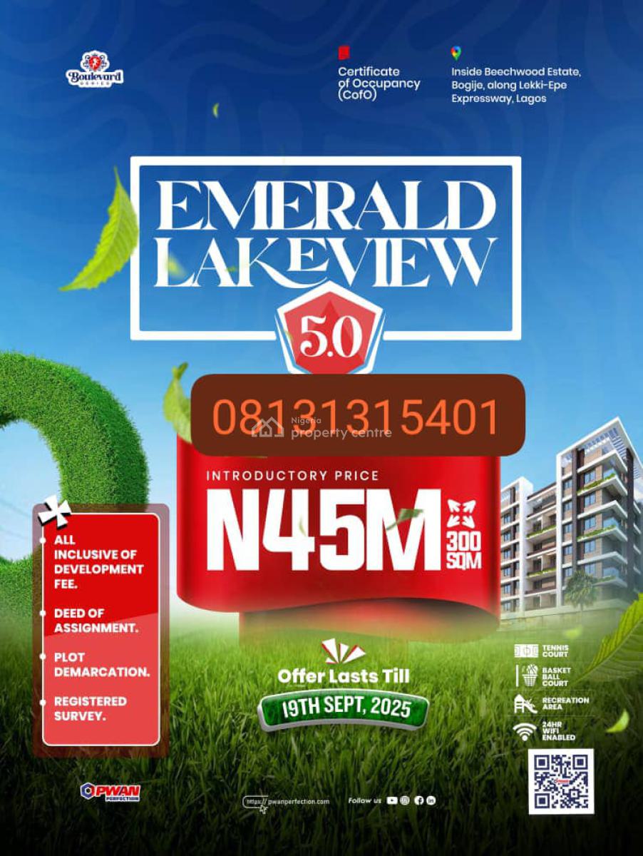 Plots of Luxury C of O Land in Bogije, Inside Beachwood Estate Bogije, Ibeju Lekki, Lagos, Mixed-use Land for Sale