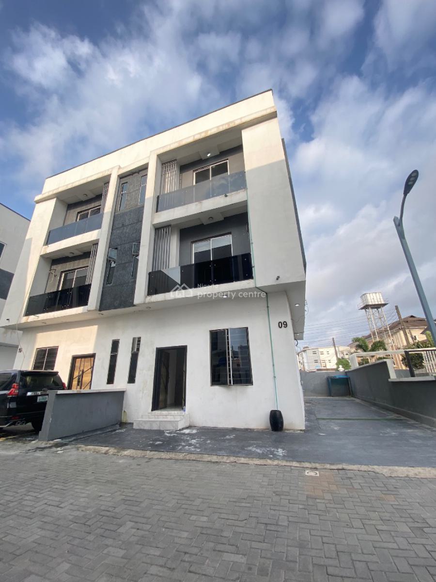 Luxury 4bedroom Semidetached Duplex Self Compound with Bq on 2 Floors, Osapa, Lekki, Lagos, Semi-detached Duplex for Rent