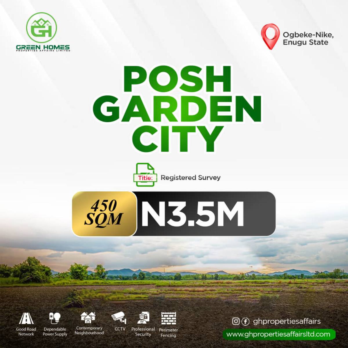 Affordable and Verified Land in a Prime Location, Posh City Estate Ogbeke, Abakpa Nike, Enugu, Enugu, Commercial Land for Sale