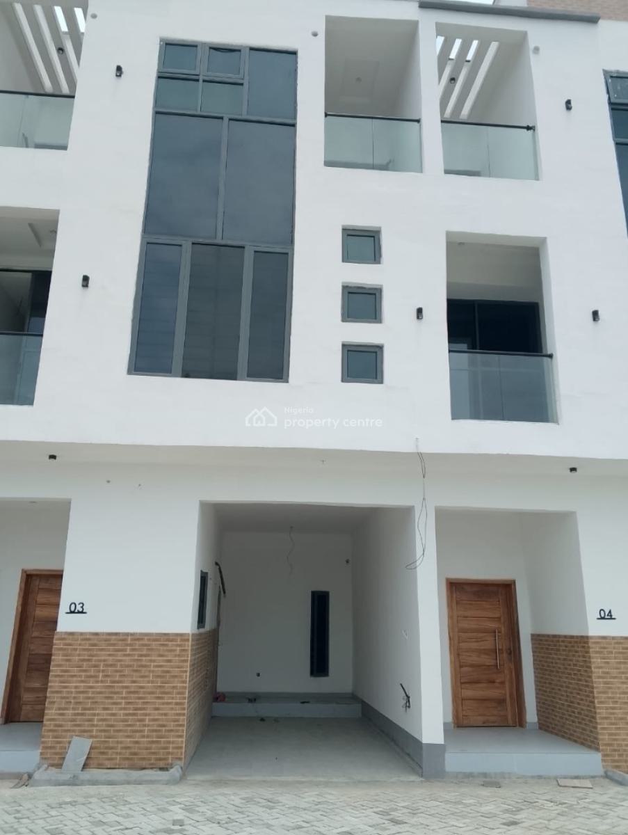 3nos Waterfront 4bedroom Terrace Duplexes with a Room Bq Each, Tulip Havens, Chevron Alternative, Lekki Lagos., Lekki, Lagos, Terraced Duplex for Sale