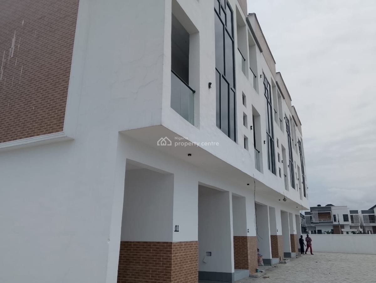 3nos Waterfront 4bedroom Terrace Duplexes with a Room Bq Each, Tulip Havens, Chevron Alternative, Lekki Lagos., Lekki, Lagos, Terraced Duplex for Sale