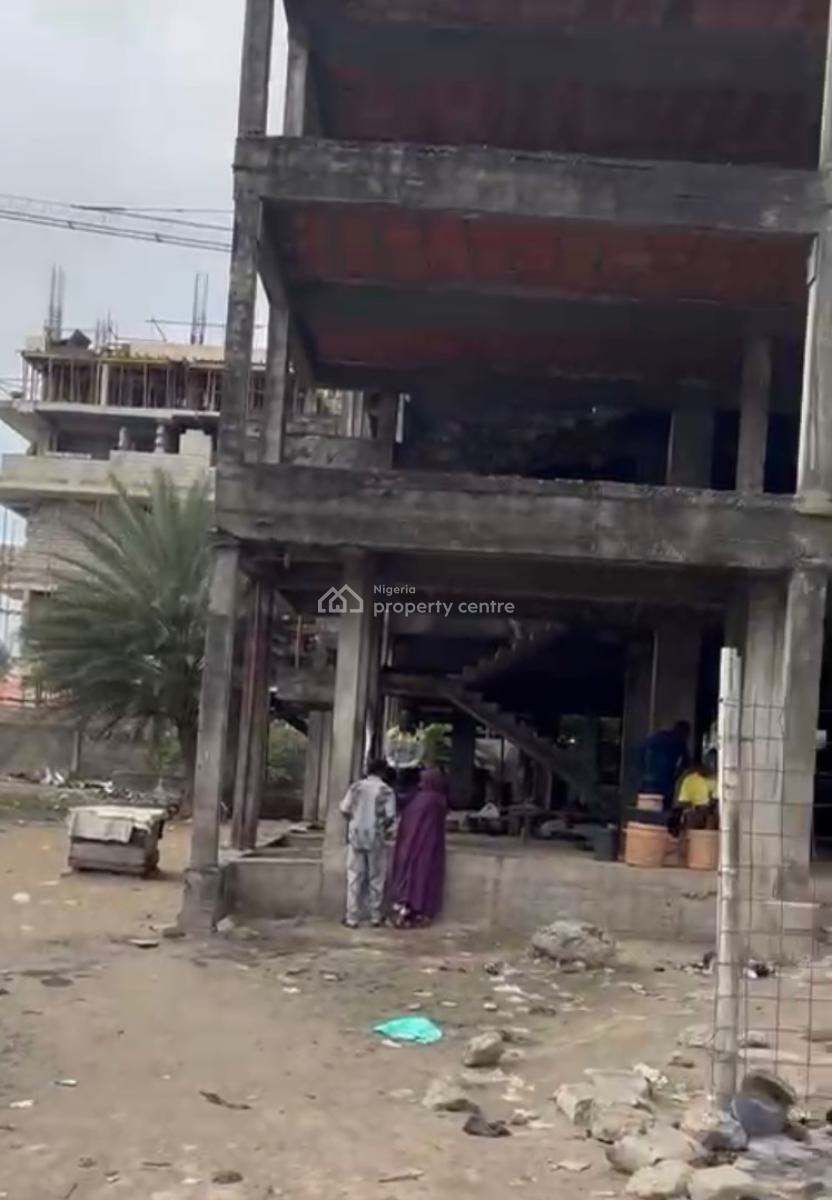 Land Measuring 1,800sqm with Carcass Structure, Lekki Phase 1, Lekki, Lagos, Mixed-use Land for Sale