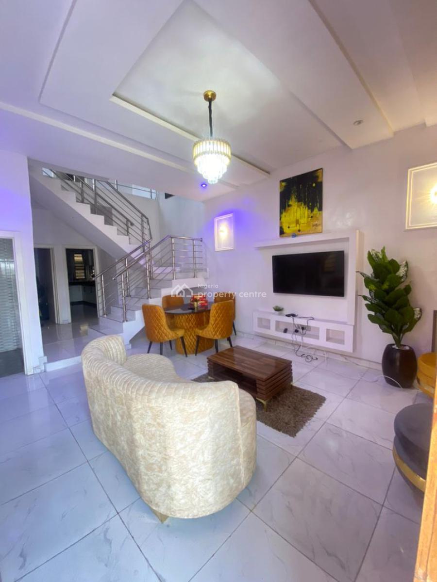 Furnished 4 Bedroom Semidetached Duplex in an Estate, Ikota, Lekki, Lagos, Semi-detached Duplex for Rent