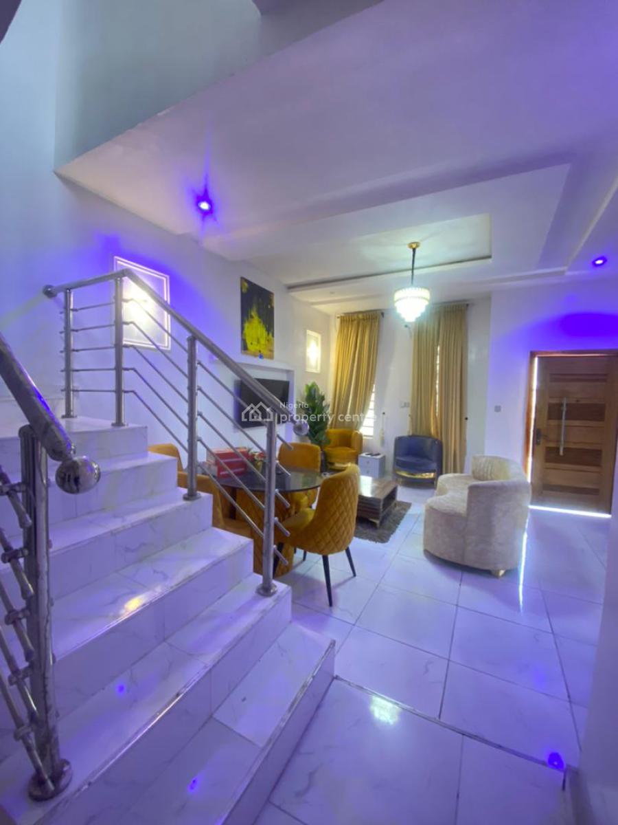 Furnished 4 Bedroom Semidetached Duplex in an Estate, Ikota, Lekki, Lagos, Semi-detached Duplex for Rent