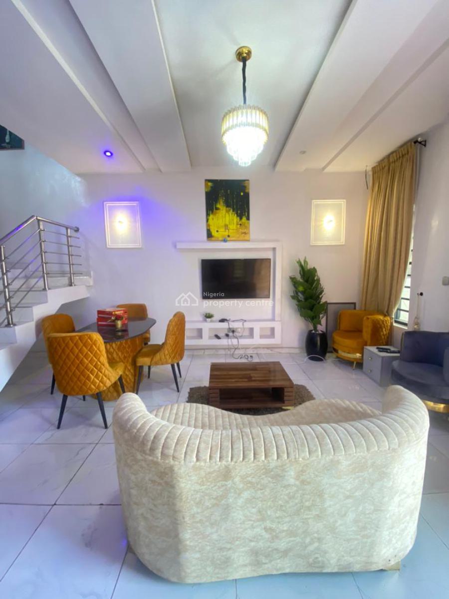 Furnished 4 Bedroom Semidetached Duplex in an Estate, Ikota, Lekki, Lagos, Semi-detached Duplex for Rent