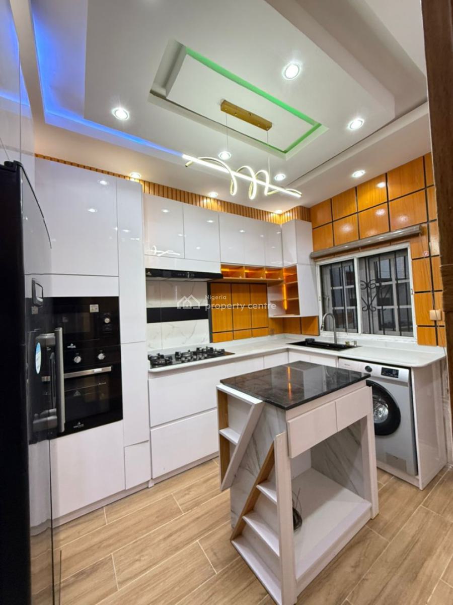 Brandnew Furnished 4 Bedroom Corner Piece Terrace Duplex,in a Service, Ajah, Lagos, Terraced Duplex for Sale