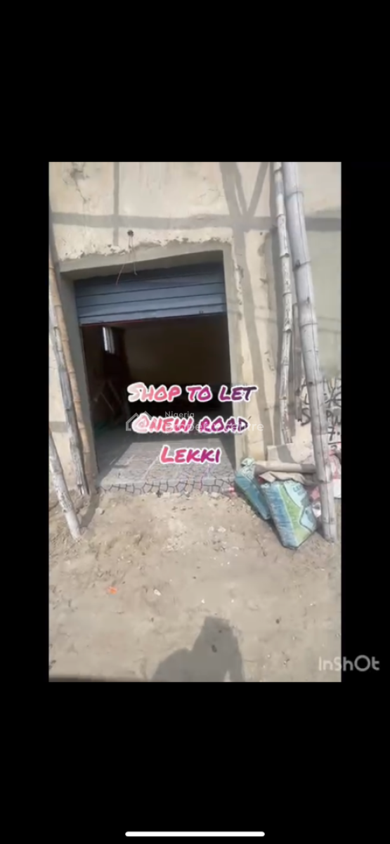 Very Big Shop Space, Opposite Atlantic View Estate, New Road Lekki, Lekki, Lagos, Shop for Rent