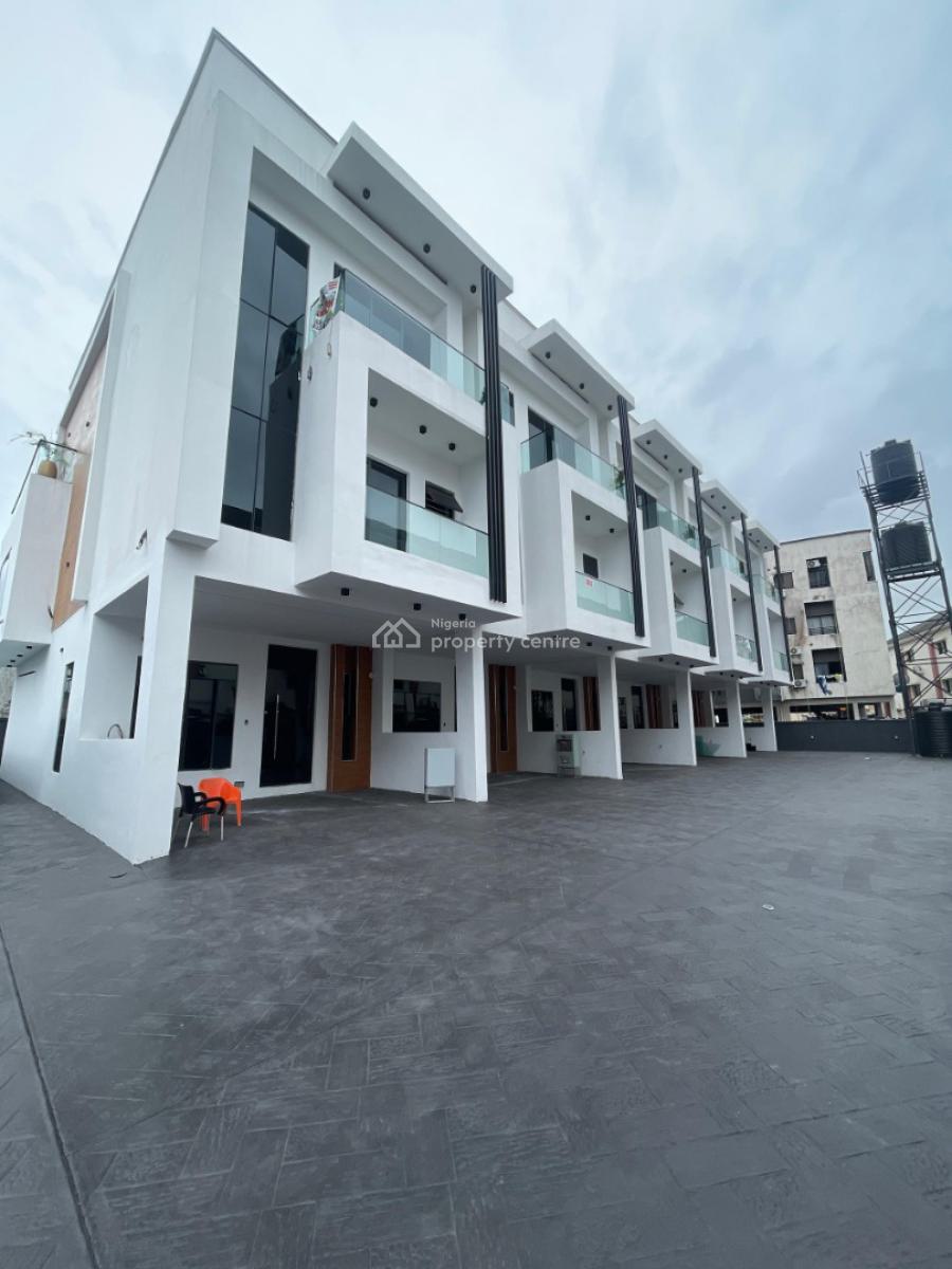 Newly Built 4 Bedroom Terrace Duplex, Osapa, Lekki, Lagos, Terraced Duplex for Sale