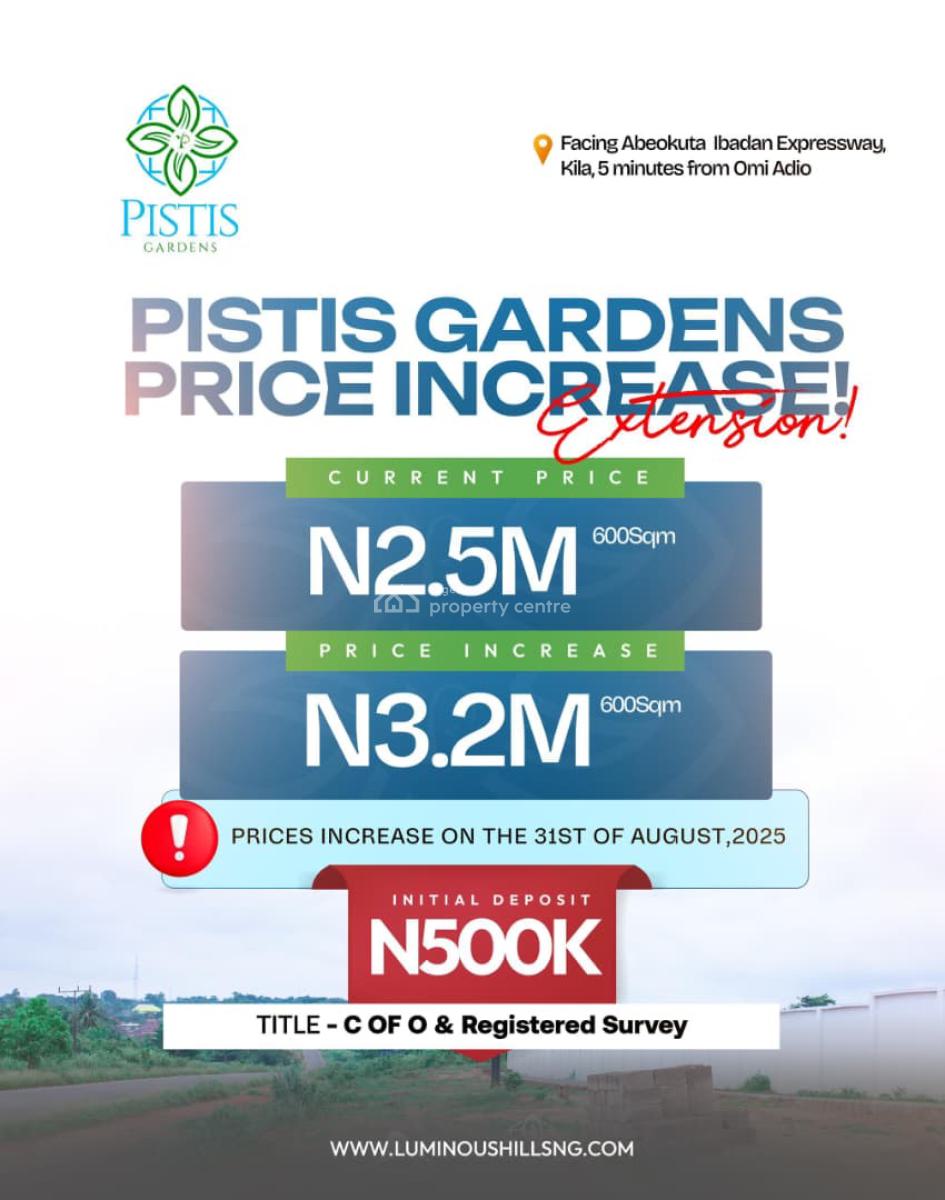 Land, Omi-adio, Ibadan, Oyo, Residential Land for Sale