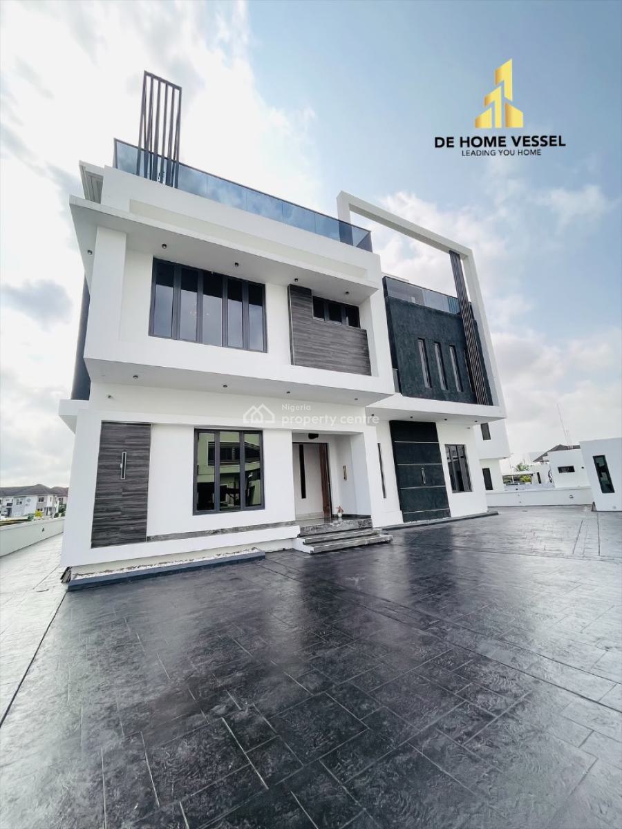 Magnificent Carved 6 Bedroom Detached Home with Elevator, Cinema, Pool, Osapa, Lekki, Lagos, Detached Duplex for Sale